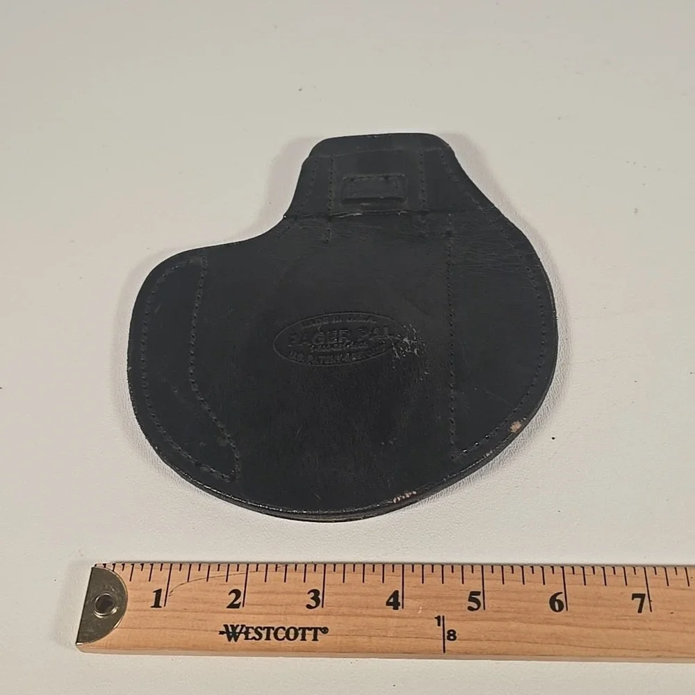 VTG Black‎ Pager Pal Concealed Carry Genuine Leather Holster Right Handed